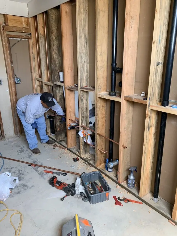 Commercial rough-in plumbing for Gas Line Repair in Palm Tree